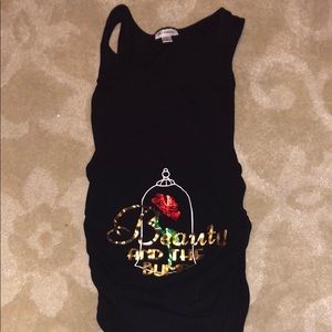 Beauty and the Bump Maternity Tank